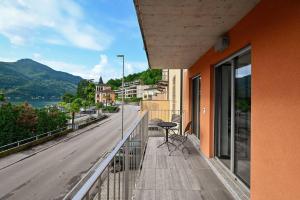 Ein allgemeiner Bergblick oder ein Berglick von der Ferienwohnung aus
