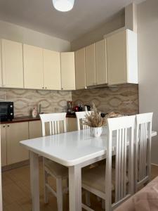 مطبخ أو مطبخ صغير في Apartment Gjiri i Lalzit