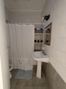 Koupelna v ubytování Departamento céntrico