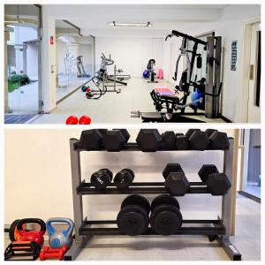 Fitness centrum a/nebo fitness zařízení v ubytování CSS Coastal Smart Superior With Gym Spacious Apt