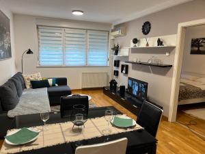 Posezení v ubytování Oaza Apartman Arena Zagreb 2