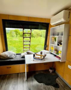 Postel nebo postele na pokoji v ubytování Tiny Bran