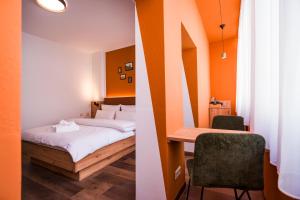 Voodi või voodid majutusasutuse Hotel Sandkorn toas