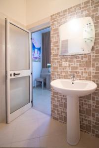 Koupelna v ubytování Hotel Princ