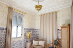 A seating area at chez Aissam