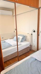 Postel nebo postele na pokoji v ubytování Káldy apartman free parking