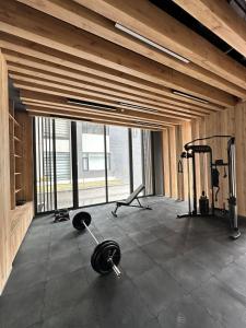 Fitness centrum a/nebo fitness zařízení v ubytování Suite in Iñaquito