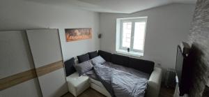 Postel nebo postele na pokoji v ubytování Apartma Minka