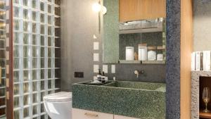 Η κουζίνα ή μικρή κουζίνα στο Gres apartamentos