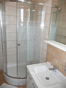 Koupelna v ubytování Guesthouse Mira
