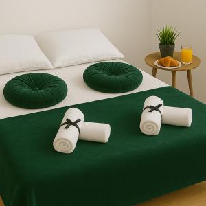 Postel nebo postele na pokoji v ubytování Strefa Zen Apartament Centrum miasta Rzeszów - Podwisłocze 40