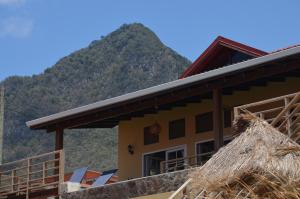 山景或從家庭旅館拍的山景