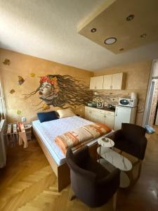 Kuchyň nebo kuchyňský kout v ubytování Dudino gnezdo