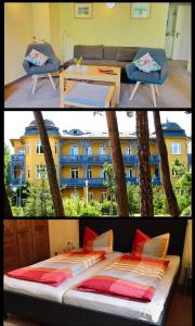 Χώρος καθιστικού στο Kühlungsborn Ferienwohnung Sonnenresidenz