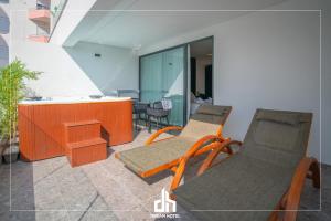 Posezení v ubytování DREAM HOTEL SARANDA
