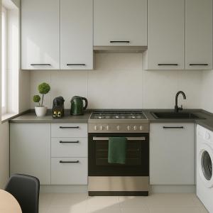 Kuchyň nebo kuchyňský kout v ubytování Strefa Zen Apartament Centrum miasta Rzeszów - Podwisłocze 40