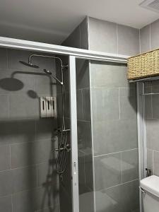 Koupelna v ubytování Cozy studio unit