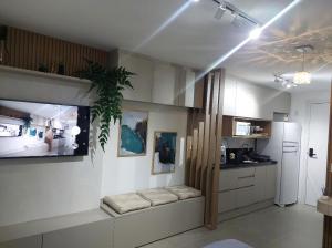Η κουζίνα ή μικρή κουζίνα στο Apartamento, Studio, Loft - GO Rio Branco, próximo HCPA e HPS