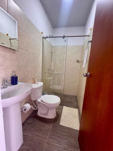 Koupelna v ubytování Apartamento con terraza privada y jacuzzi