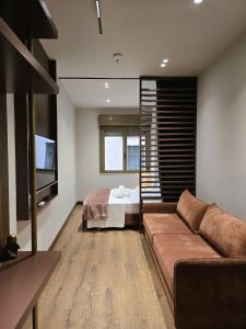 Posezení v ubytování SOLs Center Rooms