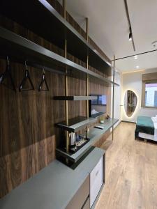 Kuchyň nebo kuchyňský kout v ubytování SOLs Center Rooms