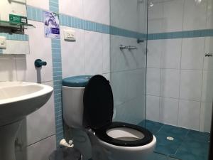 Koupelna v ubytování Hotel Castellon Plaza Pereira