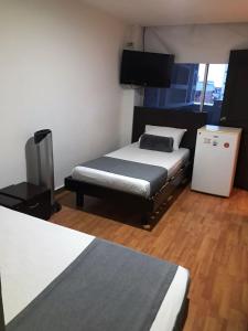 Postel nebo postele na pokoji v ubytování Hotel Castellon Plaza Pereira