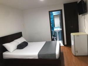 Postel nebo postele na pokoji v ubytování Hotel Castellon Plaza Pereira