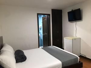 Postel nebo postele na pokoji v ubytování Hotel Castellon Plaza Pereira