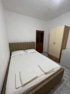 Postel nebo postele na pokoji v ubytování Hotel Gjika