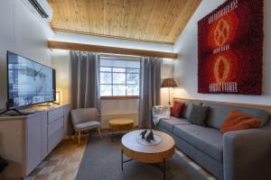 TV a/nebo společenská místnost v ubytování Kuukkeli Apartments Teerenpesue E 33 + 25 fotografií