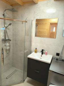 Koupelna v ubytování DOMEK AGA