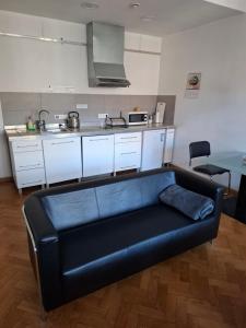 Kuchyň nebo kuchyňský kout v ubytování Rooms Bytom
