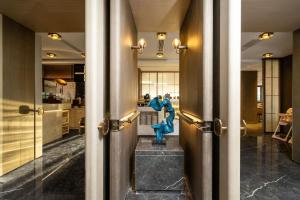 Zona de estar de 上海虹桥荷逸唐酒店北新泾地铁站Shanghai Hongqiao Heyitang Hotel Beixinjing Subway Station Branch