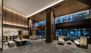 Zona de estar de 上海虹桥荷逸唐酒店北新泾地铁站Shanghai Hongqiao Heyitang Hotel Beixinjing Subway Station Branch