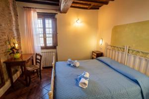 Ένα ή περισσότερα κρεβάτια σε δωμάτιο στο Ein Urlaub Im Grünen