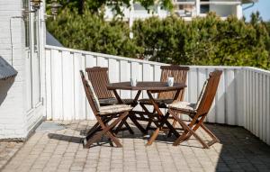 Balkón nebo terasa v ubytování 3 Bedroom Cozy Home In Hadsund