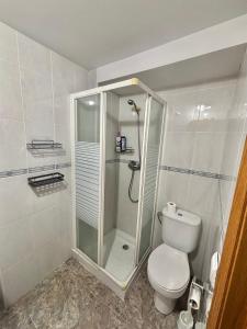 Koupelna v ubytování Bonita habitación con aire acondicionado