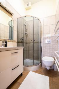 Koupelna v ubytování Victus Apartamenty, Apartament Aurora