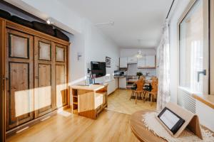 TV a/nebo společenská místnost v ubytování Appartement Viehhauser