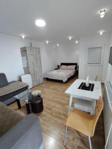 Krevet ili kreveti u jedinici u okviru objekta Apartmani Ruj