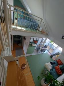 Posezení v ubytování Ruhiges & zentrales Loft in Lörrach