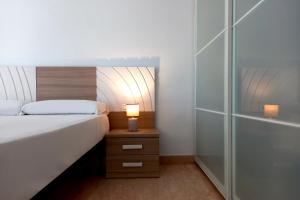 Postel nebo postele na pokoji v ubytování Apartamentos Villa Azul
