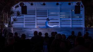 an audience watches a ballet dancer performing on a stage at Labranda Marieta & Spa - Adults Only in Playa del Ingles