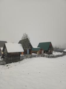 Etno katun Mokra tokom zime