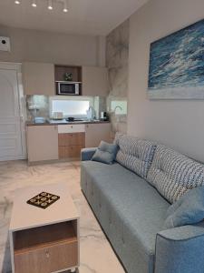 Kuchyň nebo kuchyňský kout v ubytování Maya apartments Hanioti