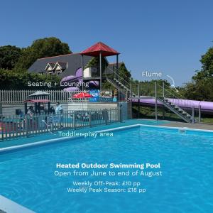 an image of a swimming pool at a water park at 27 Sea Valley Chalet in Bucks Mills
