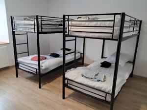 Postel nebo postele na pokoji v ubytování Gite de la margeride