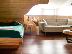 Posezení v ubytování Roubenka Meandra - studio 32m2