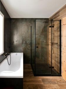 Koupelna v ubytování Roubenka Meandra - studio 32m2